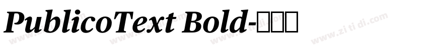 PublicoText Bold字体转换 PublicoText Bold字体转换